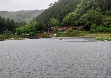 雨の平谷湖フィッシングスポットで爆釣！